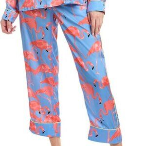 Women’s Blue Flamingo Print Pajama Pants - Brand